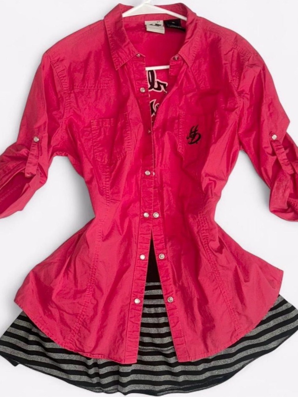 Harley-Davidson Pink Button Down Shirt